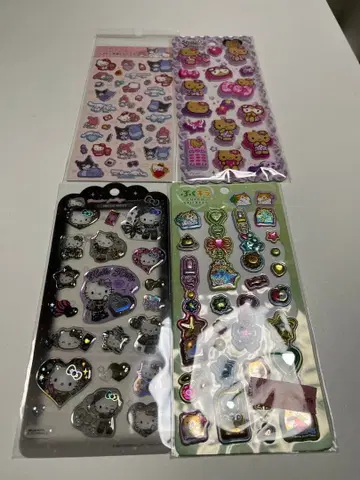 헤이세이 여자아이 키티 수지모리 씰 푸쿠키라 등