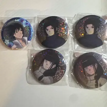 NARUTO 애니메이트 카페 히나타 네지 우치하 사스케 캔뱃지 묶음 판매