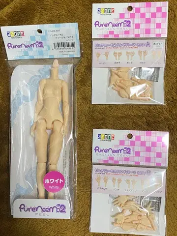 Azone 퓨어니모2 M 여아 화이트 바디 핸드 부품 세트