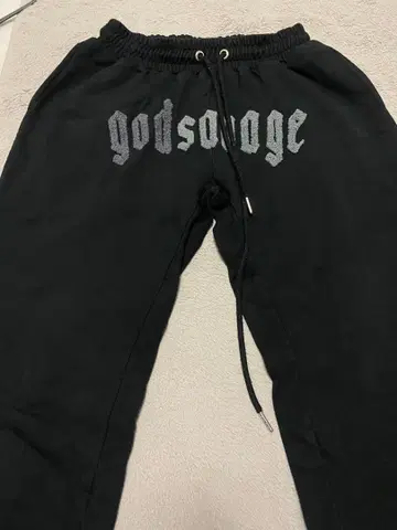 godsavage 블랙 바지 M 사이즈