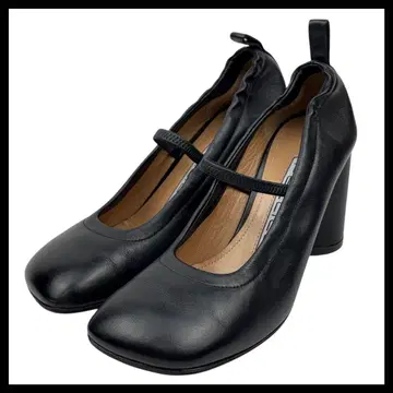PELLICO 펠리코 22.5cm VOLA 펌프스 스퀘어토 블랙