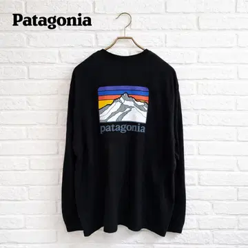[새상품급] 파타고니아 롱T XXL 블랙 백 로고