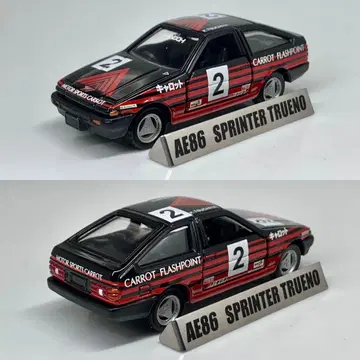 토미카 도요타 스프린터 트레노 AE86 캐럿 어드반 레이싱