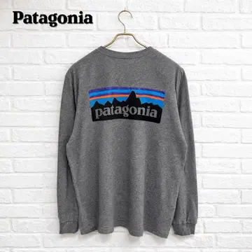 [ 새상품급 ] 파타고니아 롱T L 그레이 백 로고