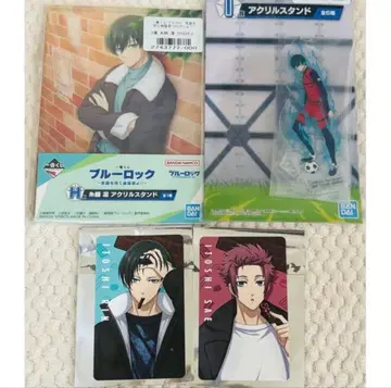 블루 록 아크릴 스탠드 2종 특전 카드 2종