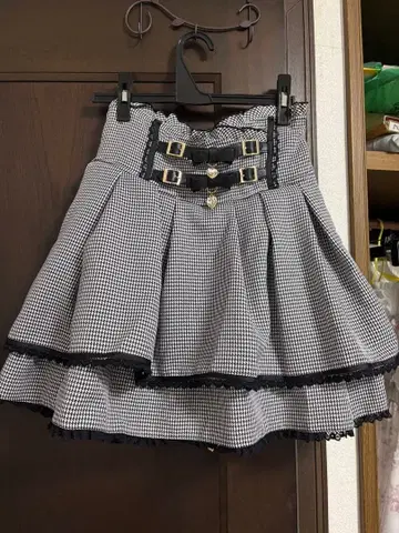 리즈리사 2연 리본 치마바지 그레이 L 사이즈