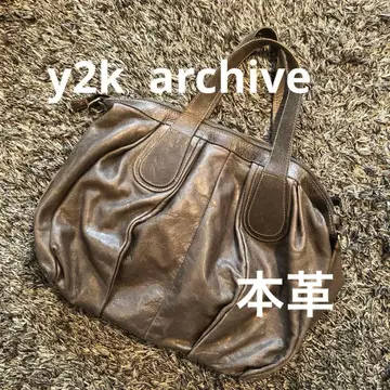 천연 가죽 2WAY 숄더백 핸드백 y2k 아카이브 archive