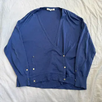 고품질 hanae mori 하나에모리 더블 가디건 블루 38