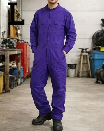 멋진 작업복 올인원 댄스 의상 L 스트릿 보라색