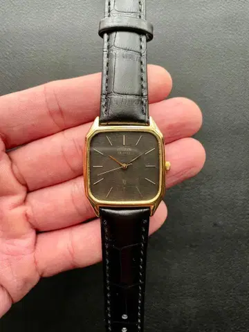 CITIZEN 탱크 렉탱귤러 스퀘어 빈티지 손목시계