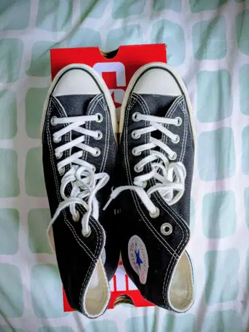 CONVERSE 캔버스 올스타 HI 블랙 25cm 박스 있음