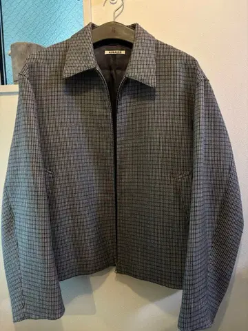 AURALEE 오라리 체크 무늬 자켓 사이즈 4