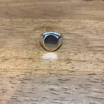 오벌 셰이프 스털링 실버 시그넷 반지