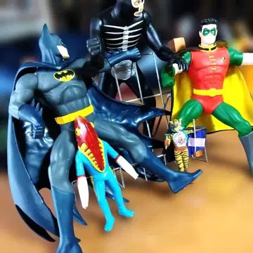 배트맨 로빈 스켈레톤 피규어 세트