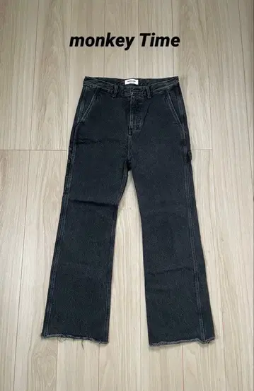 monkey time 블랙 데님 부츠컷 데님 플레어 데님