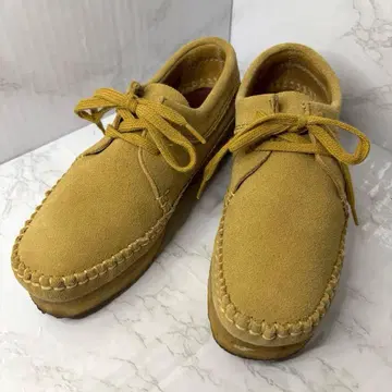 클락스 왈라비 스웨이드 21621 카멜 천연 가죽 23.5