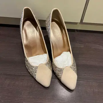 scot club 베이지 글리터 하이힐