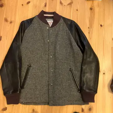 paul smith Harris Tweed 바시티 자켓 그레이 블랙