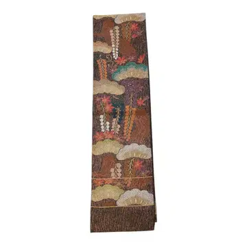 가을 풍경 후쿠로 오비 기모노 결혼식 예복 오비 기모노 예쁜 새상품 광택