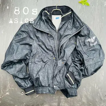 [ 레어 컨디션 최상/독수리 ] 80s 아식스 레코더 자켓 일본제