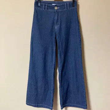 썸씽 데님 SAILOR 세미 와이드 팬츠 인디고 블루 S