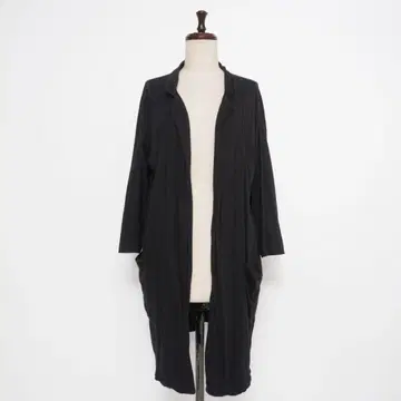 미즈이로 인드 코튼 가디건 가운 블랙 F*KD822