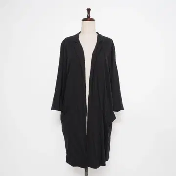 미즈이로 인드 코튼 가디건 롱 블랙 사이즈 F*KD819