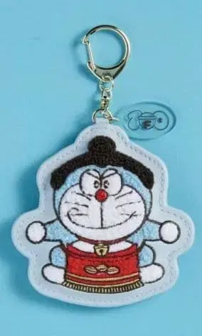 100% 도라에몽 & 프렌즈전 사가라 자수 키링 (스모 선수) 상량 자수