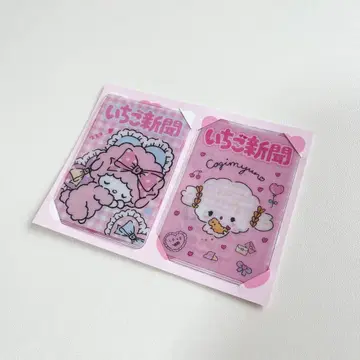 산리오 딸기신문 다이스키 카드 케이스 마이 스위트 피아노 코기뮨