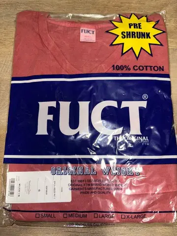 fuct 2PACK VNECK PKT T S 사이즈