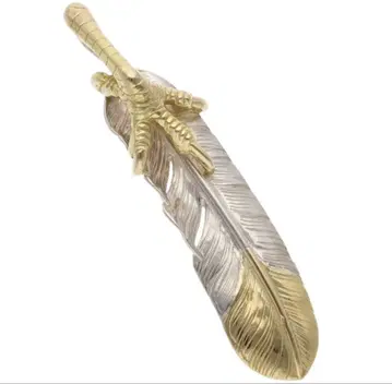 고로즈 goro's 사이즈: 특대형 금손톱금 특대형 페더 왼쪽 목걸이