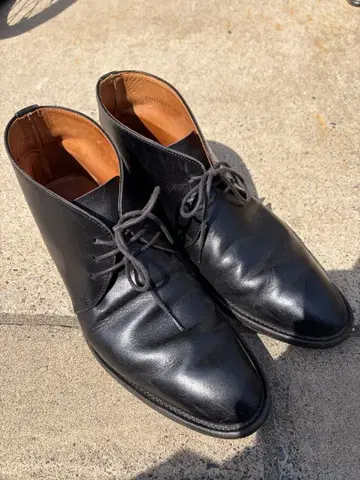 REGAL 블랙 가죽 처카 부츠 25.0 고어텍스 GORE-TEX