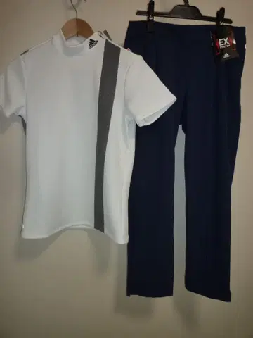 [ 새상품 L ] adidas 아디다스 골프 상하의 세트 셔츠&팬츠