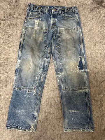 프리즌 블루스 페인터 팬츠 누더기 USA제