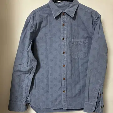 모모타로 진스 가몬 자카드 셔츠 긴팔 L