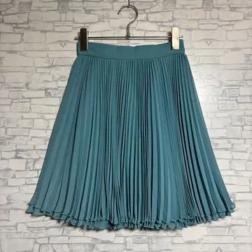 ROPE 로페 청록색 플리츠 스커트 미디 스커트 S 사이즈 새상품급