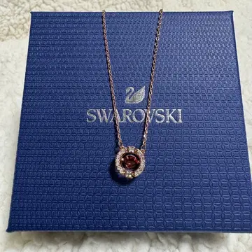 [ 새상품급 ] 스와로브스키 목걸이 스파클링 댄스 레드 정품 박스 포함