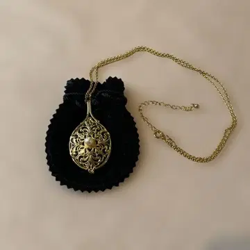 엘레강스 루페 3.5배 골드 컬러 장식 오벌 펜던트