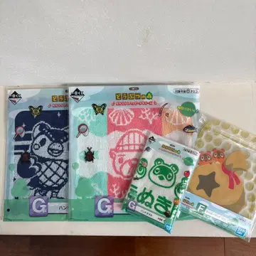 동물의 숲 제일복권 G상 F상 4종 세트