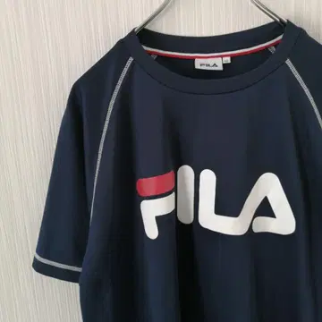 FILA 휠라 반팔 티셔츠 로고 네이비