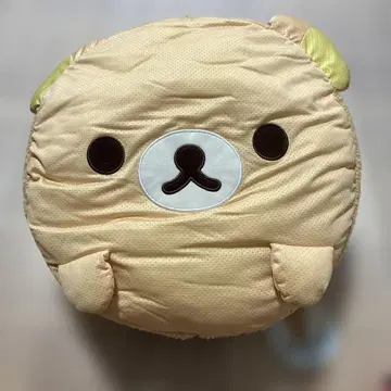 리락쿠마 시원한 마카롱 쿠션 약 30cm 베이지