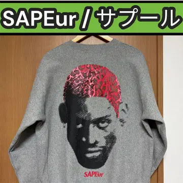 [ M 사이즈 ] SAPEur 사풀 RED LEOPARD HEAD 그레이