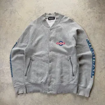 HYSTERIC GLAMOUR 스냅 가디건 맨투맨 그레이