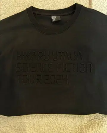 당일 발송 HIKARU UTADA 우타다 히카루 엠보싱 티셔츠 (블랙)