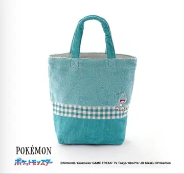 [ 새상품 ] 포켓몬 고오스 카비곤 타월 토트백 에코백 스카이블루 파랑