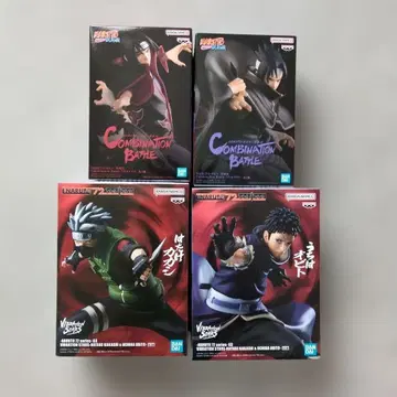 NARUTO 피규어 4체 세트 카카시 오비토 이타치 사스케 미개봉품