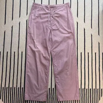 AURALEE 탁한 라벤더 핑크색 와이드 팬츠