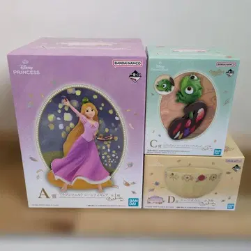 제일복권 디즈니 프린세스 A상 라푼젤 C상 파스칼 미개봉품