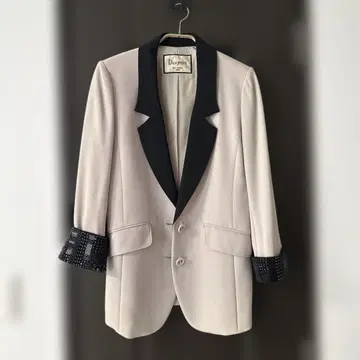 Diagram 테일러드 자켓 베이지 블랙