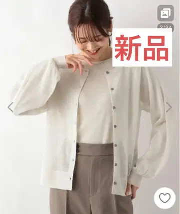 [택 포함 4,990엔] 봄/여름 가디건 긴팔 글로벌 워크 상의